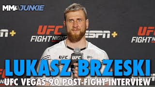 Lukasz Brzeski Responds to Johnny Walkers Claim of Robbery vs Valter Walker  UFC Fight Night 240 [upl. by Dulciana]