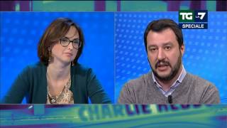 Salvini insulta Quartapelle Ma sa che lei è squallida [upl. by Yatnod]