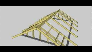 Gable Roof Erection Procedure [upl. by Oribella67]