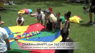 Company picnic parachute game idea at Clark Park in OC [upl. by Llertnov44]