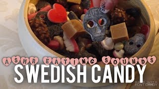 ♡ SWEDISH CANDY ♡ with salmiakki  salted liquorice  ASMR Relaxing Eating Sounds [upl. by Neelik]