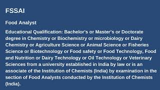 FSSAI Food Analyst Examination 2024 foodanalystexam [upl. by Heidi46]