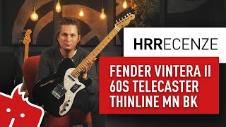 HRR Fender Vintera II 60s Telecaster Thinline MN BK [upl. by Joane883]