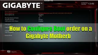 How to Configure Boot order on a Gigabyte Motherboard [upl. by Garey115]