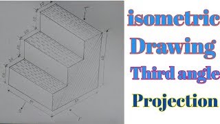 how to draw orthographic projection  isometric  by iti ed hindi [upl. by Stoneman]