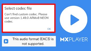 1490 ARMv8 NEON Codec  EAC3 audio not supported Mx Player  custom codec 1490 arm v8 neon [upl. by Steffen405]