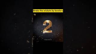 bowlers broke the wickets shorts cricket wickets [upl. by Krever]