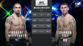 UFC Fight Night Robert Whittaker vs Darren Till Highlights [upl. by Adnama]