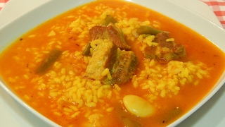 Receta de arroz caldoso con costillas [upl. by Reuben]