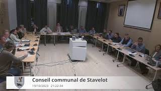 Stavelot Conseil communal 19102023 [upl. by Norrehs325]