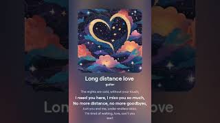 Long distance love song quotHold you Closequot 2024 [upl. by Risley36]