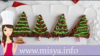 Brownies albero di Natale la ricetta di Misya [upl. by Magdala]