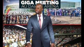 Direct • Giga meeting au Dakar Arena avec Ousmane Sonko [upl. by Gisela]