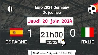 UEFA EURO 2024  Espagne vs Italie en direct sur M6  Bein Sports 1 RTS 2  Tipik 20062024 à 21 h [upl. by Hortensa657]