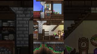 Quick Stairs Building Tips in Terraria terraria [upl. by Karmen]