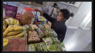 OnceaMonth Grocery Haul for March Large Family and THM eating [upl. by Ludwog]