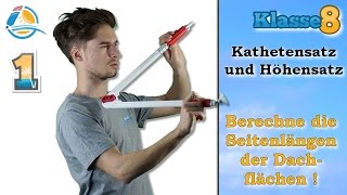 Kathetensatz und Höhensatz  Klasse 8 ★ Übung 1 [upl. by Grantley]