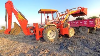 john Deere tractor को बनाया jcb जैसा john Deere tractor को मिट्टी भरने के लिए बनाया [upl. by Akinot]