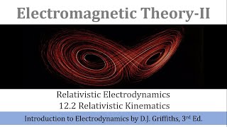 28a Relativistic Kinematics  Special Relativity  Electromagnetic TheoryII  Griffiths ED [upl. by Jaquelin170]