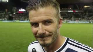 David Beckham Postgame Interview [upl. by Jonette144]