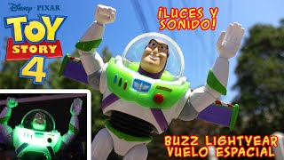 ESPAÑOL TOY STORY 4 Buzz Lightyear Vuelo Espacial Reseña review [upl. by Eidorb]