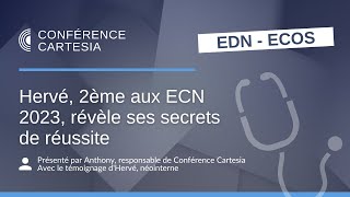 Hervé 2ème aux ECN 2023 révèle ses secrets de réussite [upl. by Naus482]