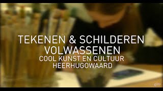 Tekenen en schilderen volwassenen bij Cool kunst en cultuur [upl. by Naves236]