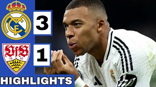 ⚪️Real Madrid vs Stuttgart 31 Extended HIGHLIGHTS  UEFA Champions League [upl. by Ev]