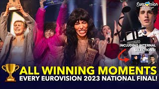 Eurovision 2023  All National Finals WINNING MOMENTS amp REACTIONS Including Internal Selections [upl. by Essej]