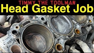 Engine Head Gasket  Cracked Head Repair Toyota 34L V6 5VZFE   Part 1 [upl. by Obed]