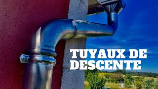 Comment poser un tuyaux de descente en zinc  Défi 352 [upl. by Hakkeber]