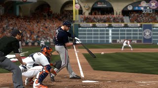 Atlanta Braves vs Houston Astros  2021 World Series Game 1  Full Game Highlights  MLB The Show 21 [upl. by Mylan]