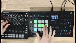 Looping and DJ style mixing  Live set on the Elektron Analog Rytm MK2 [upl. by Handler408]