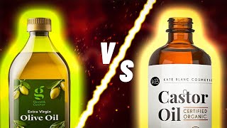 Which Is Better Olive Oil OR Castor Oil Lets Find Out [upl. by Charmion]