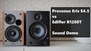 Edifier R1280T vs Presonus Eris E45  Sound Demo [upl. by Sanborne]