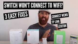 Smart Switch Wont Connect To Wifi 3 WAYS TO FIX [upl. by Wunder]