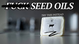 Organic grassfed BEEF TALLOW vs VEGETABLESEED OIL which is better for cooking and your health [upl. by Nileak]