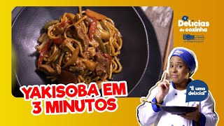 Yakisoba fácil para fazer em casa  Delícias da Cozinha [upl. by Amabil]