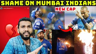 MUMBAI INDIANS NEW CAPTAIN 💔 INDIA VS SOUTH AFRICA 2023  MI FANS BURNING JERSEY [upl. by Nemsaj907]