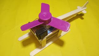 How to make Flying helicopter matchbox Flying helicopter Matchbox kaise banayebanaen video [upl. by Adnulahs]