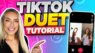 How to Duet on TikTok  FULL TUTORIAL [upl. by Ardnatal]