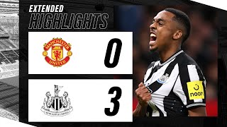 Manchester United 0 Newcastle United 3  Carabao Cup Highlights [upl. by Nnoj217]