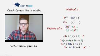 Factorisation Nonunitary quadratics method 1 [upl. by Veljkov990]