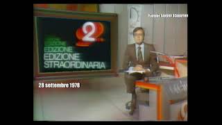 MORTE PAPA GIOVANNI PAOLO I  TG2 28 SETTEMBRE 1978 [upl. by Nide]