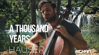 A Thousand Years  Christina Perri  Cover Cello by HAUSER Lyrics [upl. by Jerald]