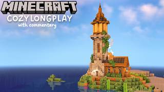 Relaxing Minecraft Longplay With Commentary  Building a Medieval Lighthouse [upl. by Iram]