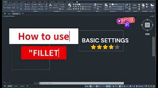 How to Use Fillet Command in AutoCAD  Basic Autocad Setting in Hindi [upl. by Dorita]