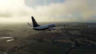 RyanAir Landing East Midlands  XPlane 12 [upl. by Westfall866]