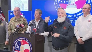 152 road 2 interstate closures reoirted in Georgia following Tropical Storm Helene Gov Kemp [upl. by Corwin]