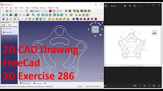 FreeCad 2D Drawing Exercise 286 foryou fypシ tech techasmr technology asmr asmrvideo [upl. by Sheaff]